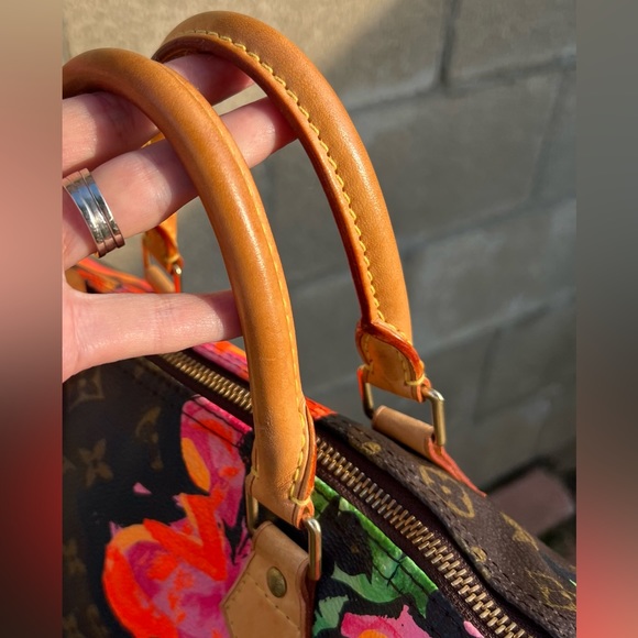 LOUIS VUITTON Steven Sprouse Monogram Roses Speedy 30 Limited Edition 2008 - Picture 11 of 16